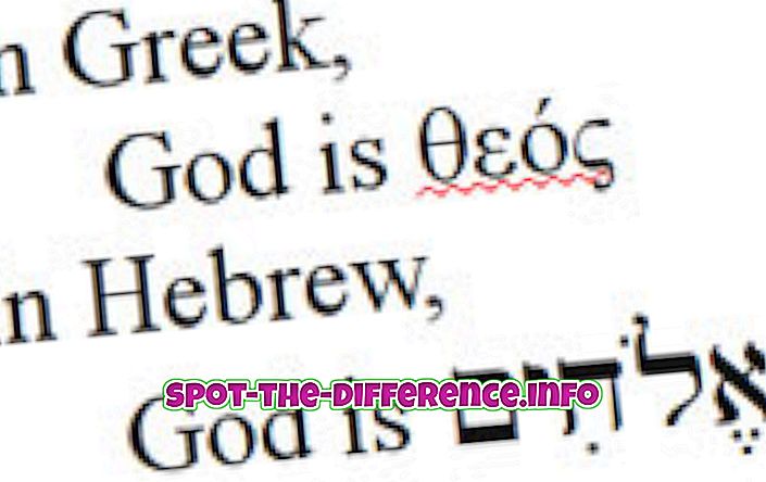 verschil tussen: Het verschil tussen het Jiddisch en het Hebreeuws