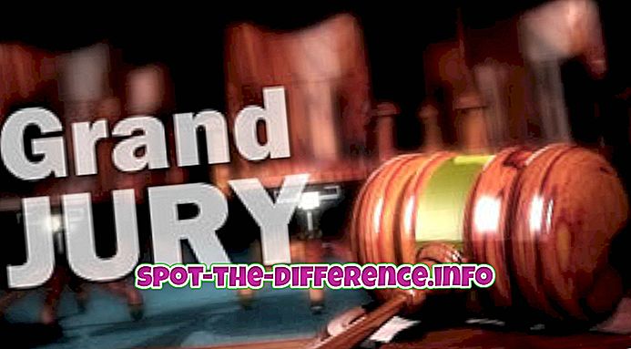 Forskjell mellom Grand jury og prøvejury