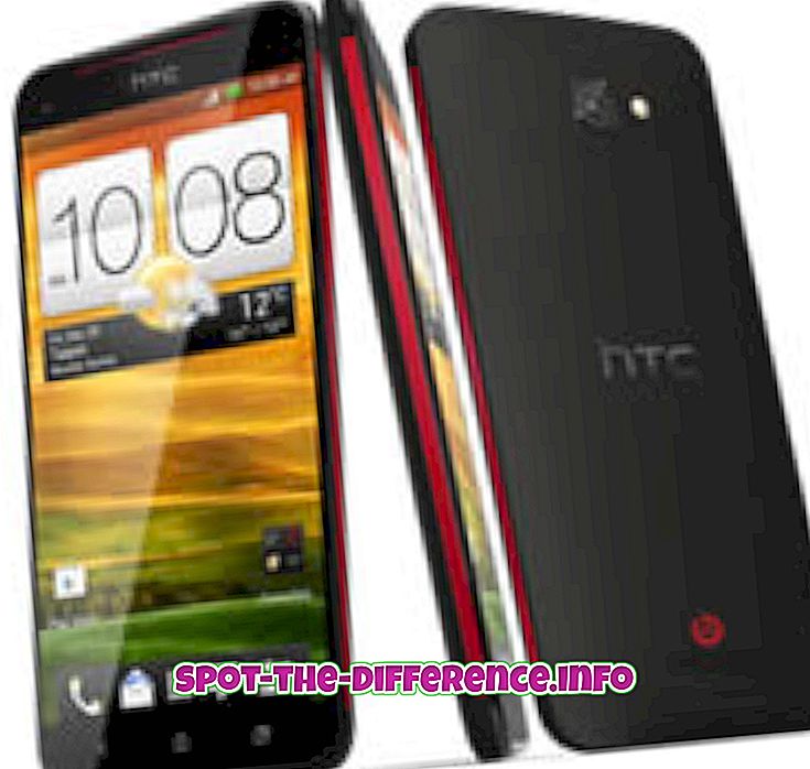 ความแตกต่างระหว่าง: ความแตกต่างระหว่าง HTC Butterfly และ HTC One