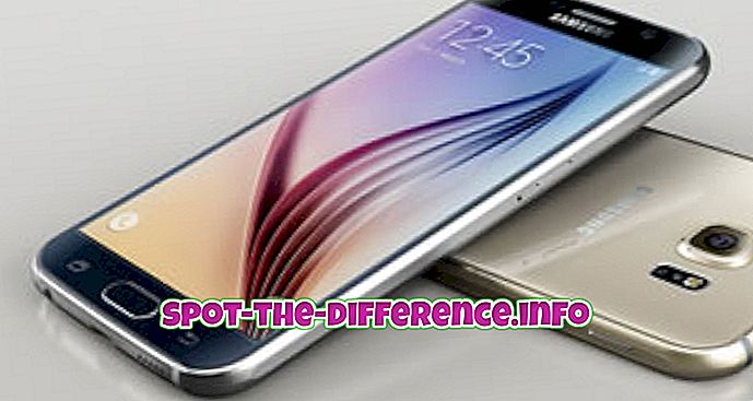 Forskjell mellom Samsung Galaxy S6 og S6 Edge