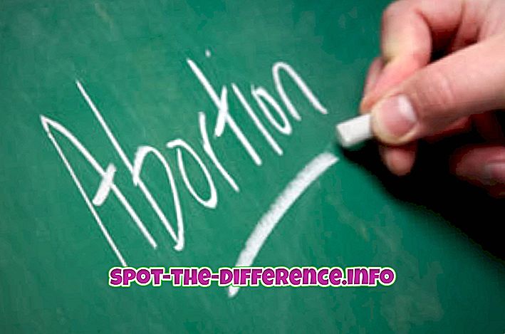 Unterschied zwischen: Unterschied zwischen Abtreibung und Fehlgeburten
