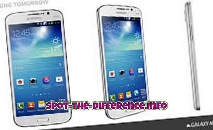 ero: Samsung Galaxy Mega 5.8: n ja Galaxy Note II: n välinen ero