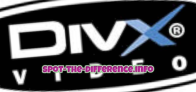 Sự khác biệt giữa DivX và Xvid