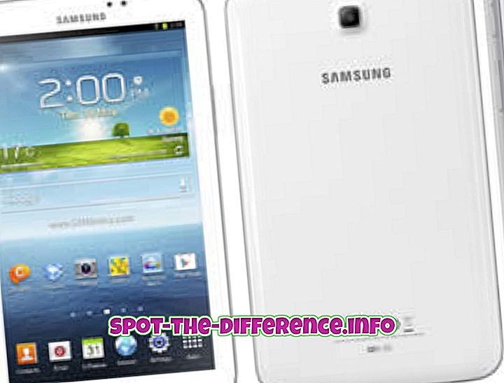 Rozdiel medzi Samsung Galaxy Tab 3 7.0 a Samsung Galaxy Tab 2 7.0