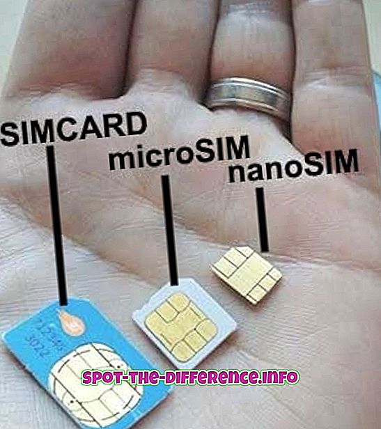 Erinevus SIM ja Micro SIM vahel