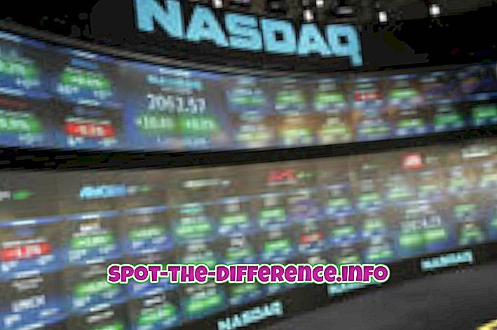 ความแตกต่างระหว่าง: ความแตกต่างระหว่าง NASDAQ และ NYSE