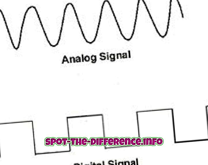 Diferença entre dados e sinal