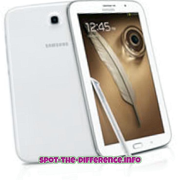ความแตกต่างระหว่าง: ความแตกต่างระหว่าง Samsung Galaxy Note 8.0 และ Samsung Galaxy Note II
