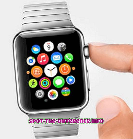 Erinevus Apple Watch ja LG G Watch R vahel