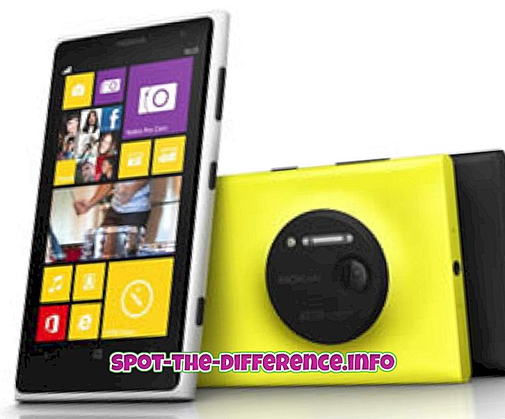 การเปรียบเทียบความนิยม: ความแตกต่างระหว่าง Nokia Lumia 1020 และ HTC One