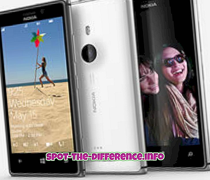 Erinevus Nokia Lumia 925 ja Samsung Galaxy S4 vahel