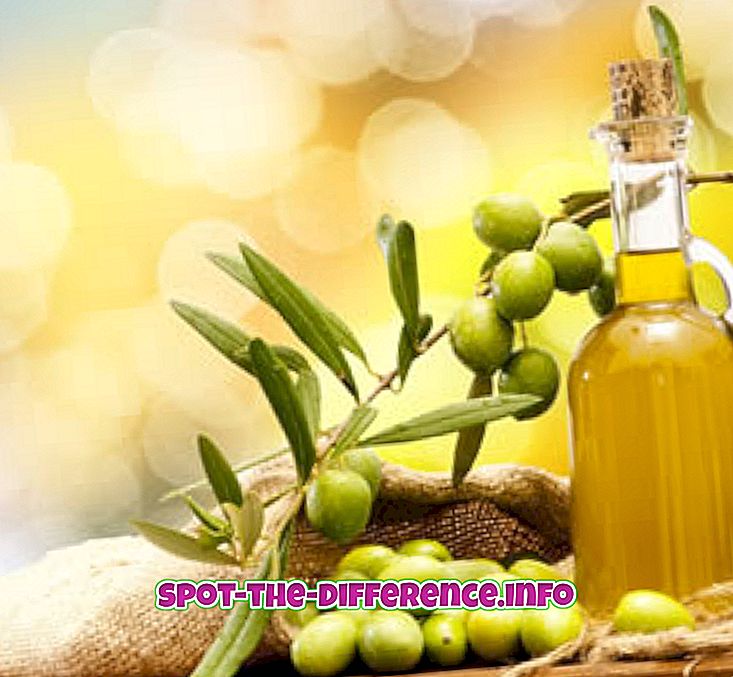 Rozdíl mezi olivovým olejem a olivovým olejem
