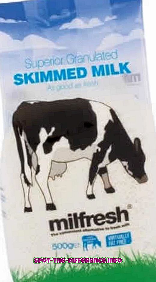 スキムミルクと無脂肪ミルクの違い