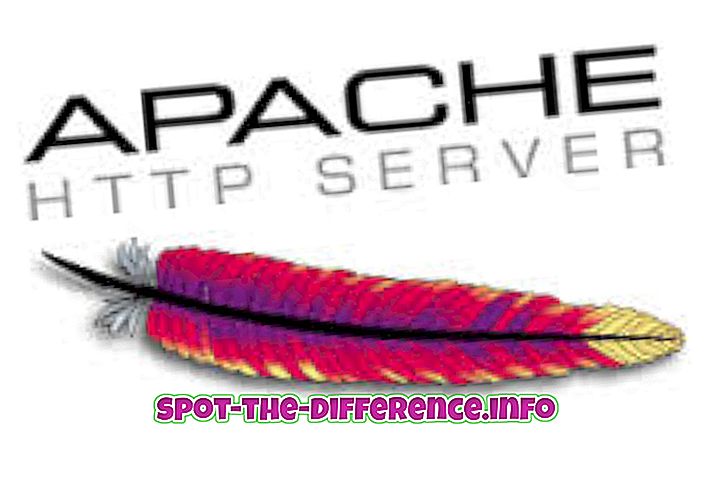 tautas salīdzinājumi: Atšķirība starp Apache un Tomcat