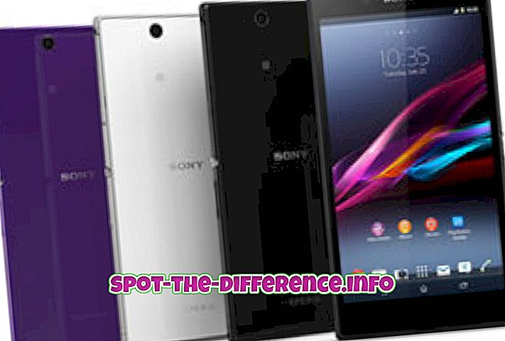 การเปรียบเทียบความนิยม: ความแตกต่างระหว่าง Sony Xperia Z Ultra และ Sony Xperia ZL