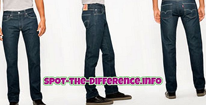 Rozdiel medzi džínsy Slim Fit a Straight Fit Jeans