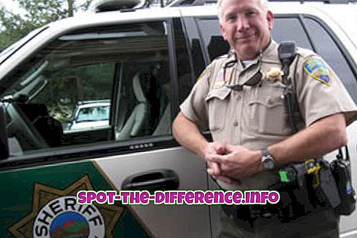 Forskel mellem Sheriff og Police